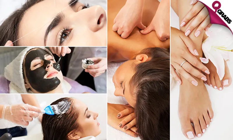Killer Beauty Deal: Face Mask + Threading + Massage + Mani-Pedi with Color + Hair Treatment + Blow-dry!